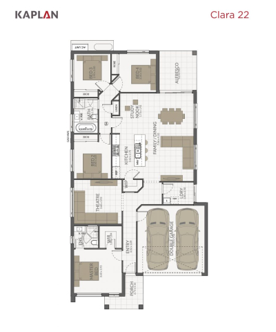 Kaplan Homes Floorplan Clara 22 Portrait 2022