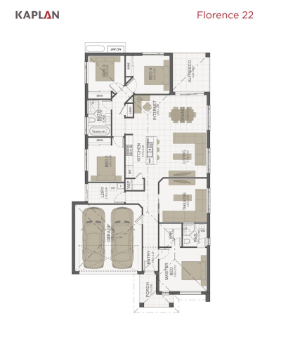 Kaplan Homes Floorplan Florence 22 Portrait 2022
