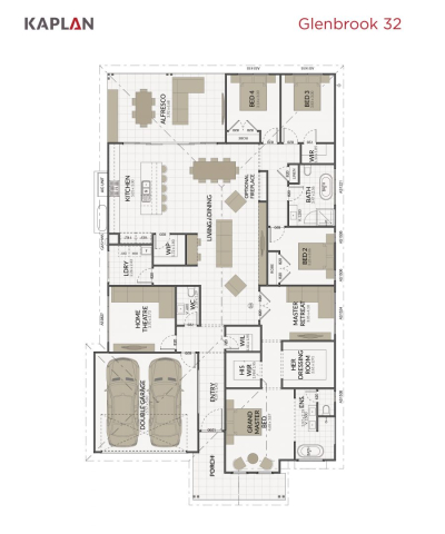 Kaplan Homes Floorplan Glenbrook 32 Portrait 2022