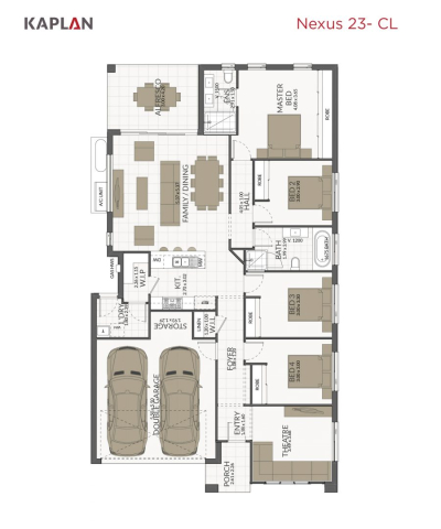 Kaplan Homes Floorplan Nexus 23-CL Portrait 2022