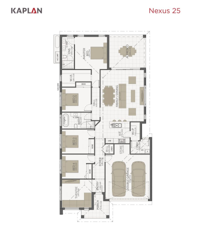 Kaplan Homes Floorplan Nexus 25 Portrait 2022
