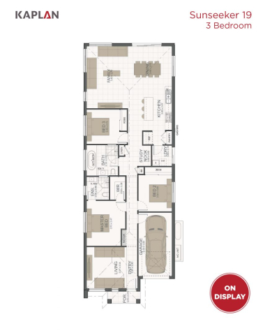 Kaplan Homes Floorplan Sunseeker 19 3b Portrait 2022