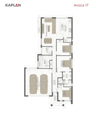 Kaplan Homes Floorplan Avoca 17 Portrait 2022