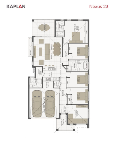 Kaplan Homes Floorplan Nexus 23 Portrait 2022