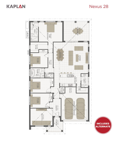 Kaplan Homes Floorplan Nexus 28 Portrait 2022