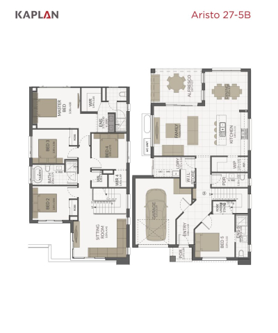 Kaplan Homes Floor Plan Aristo 27-5B Portrait