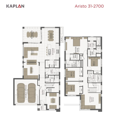 Kaplan Homes Floor Plan Aristo 31-2700 Portrait