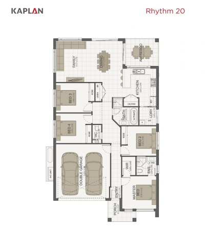 Kaplan Homes Rhythm 20 portrait floor plan