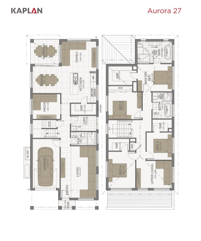 Kaplan Homes Aurora 27 floor plan PORTRAIT - Dec 2022