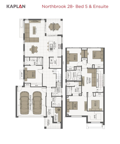 Kaplan Homes Floor Plan Northbrook 28-Bed 5 w Ensuite Portrait