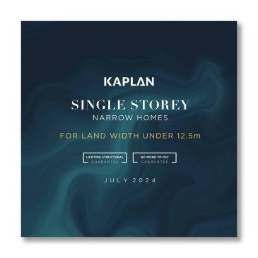 Kaplan Homes Single Storey Designs Narrow book cover